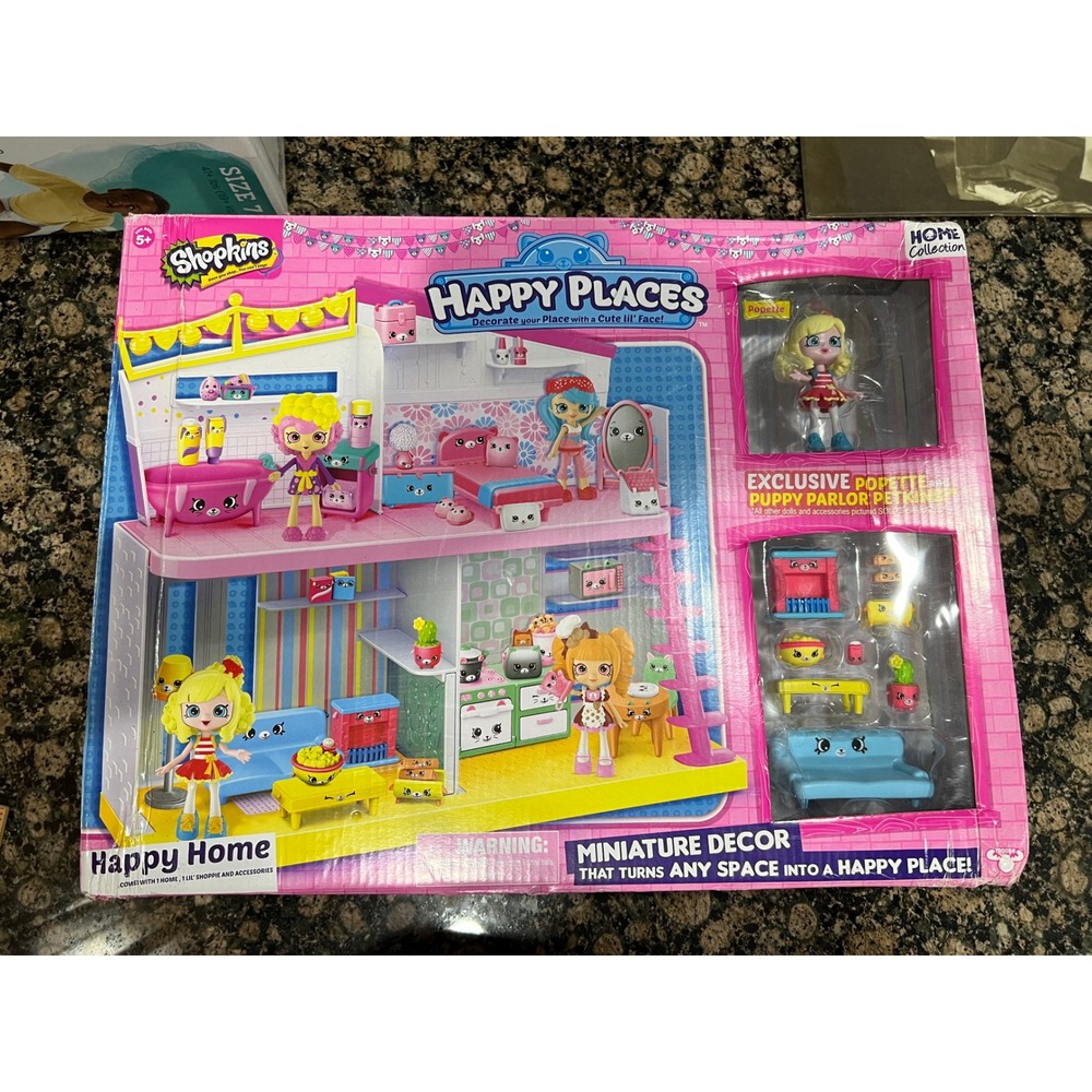Shopkins Happy Places Happy Home Playset Exclusive Popette Puppy Parlor Petkins